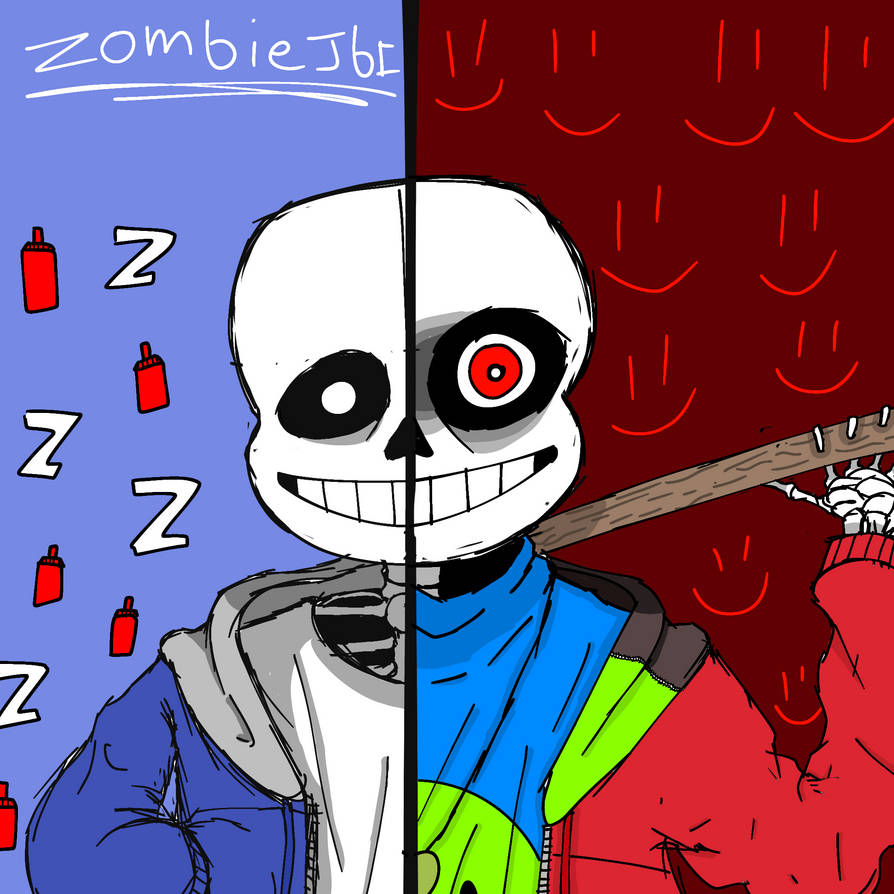 Normal Sans Comparing normal sans with a Sans oc I have by zombiejb1 on DeviantArt