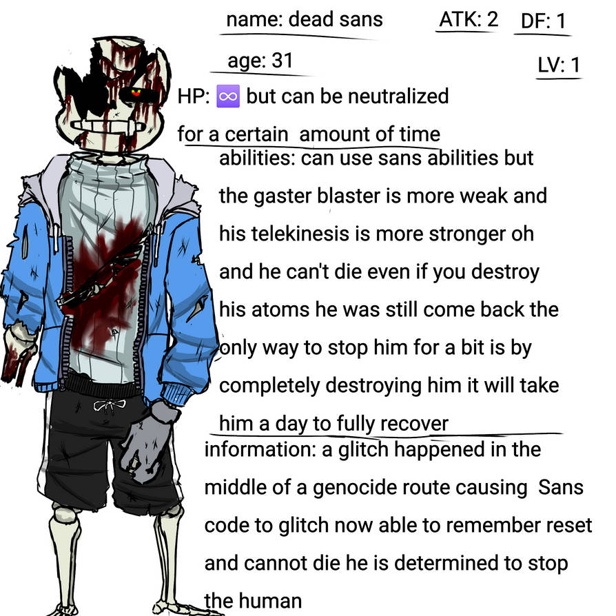 Jbug Sans About my Sans au's part 1 by zombiejb1 on DeviantArt