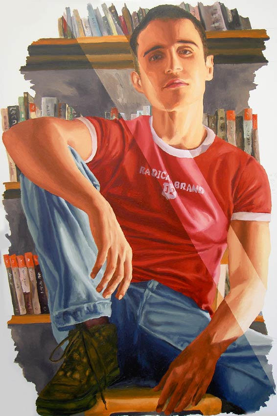 Мужское искусство 4. Raphael Perez. Юноша современный арт реализм.