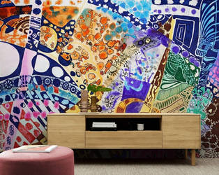 geometric wallpaper colorful colors raphael perez by shharc