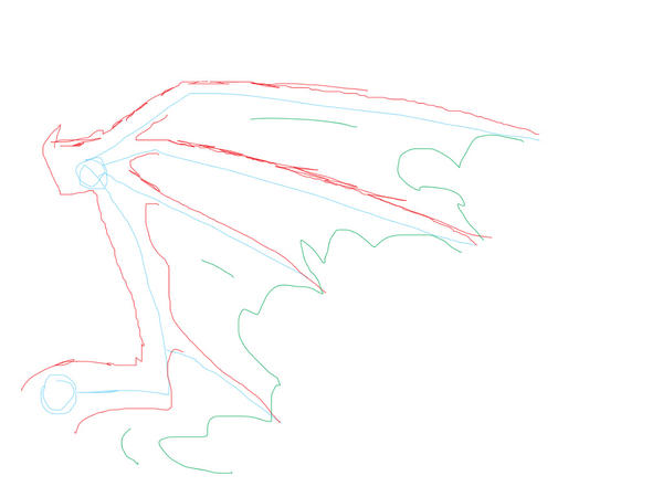 How to draw a dragon wing