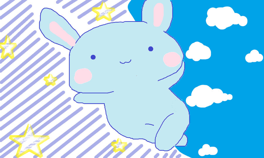 Blue Rabbit Deviantart Blue Bunny by RyuxHetalia on DeviantArt