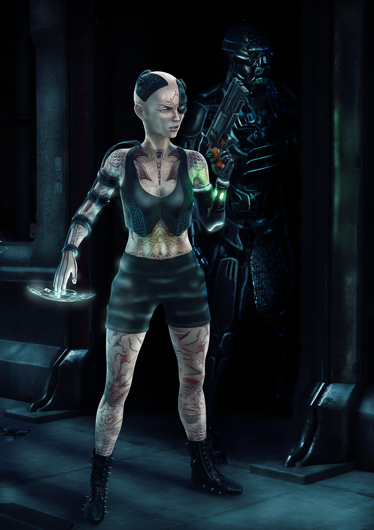 Shadowrun Rigger Close Up by DarkSheepDesign on DeviantArt