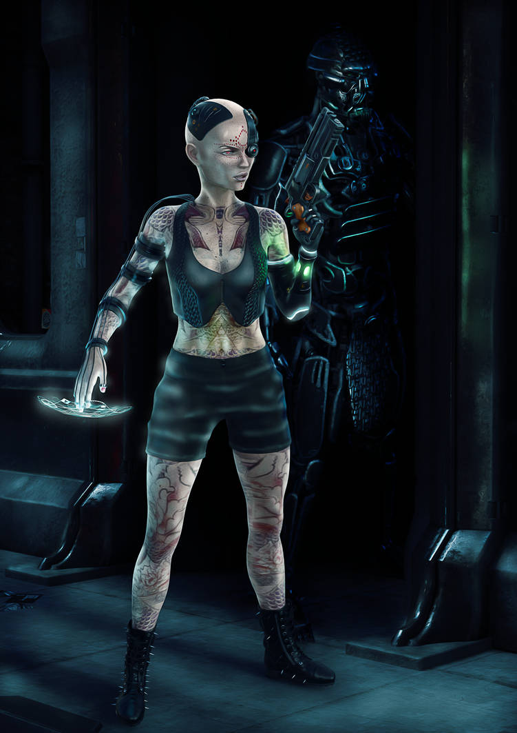 Shadowrun Rigger Close Up by DarkSheepDesign on DeviantArt