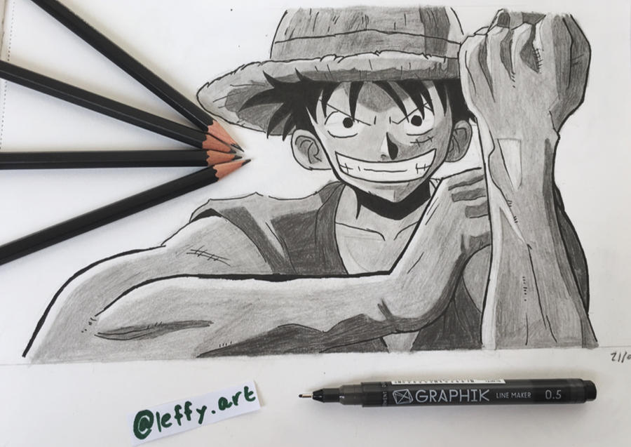 Monkey D Luffy Drawing By Leffyart On Deviantart Monkey D Luffy Drawing By Leffyart On Deviantart