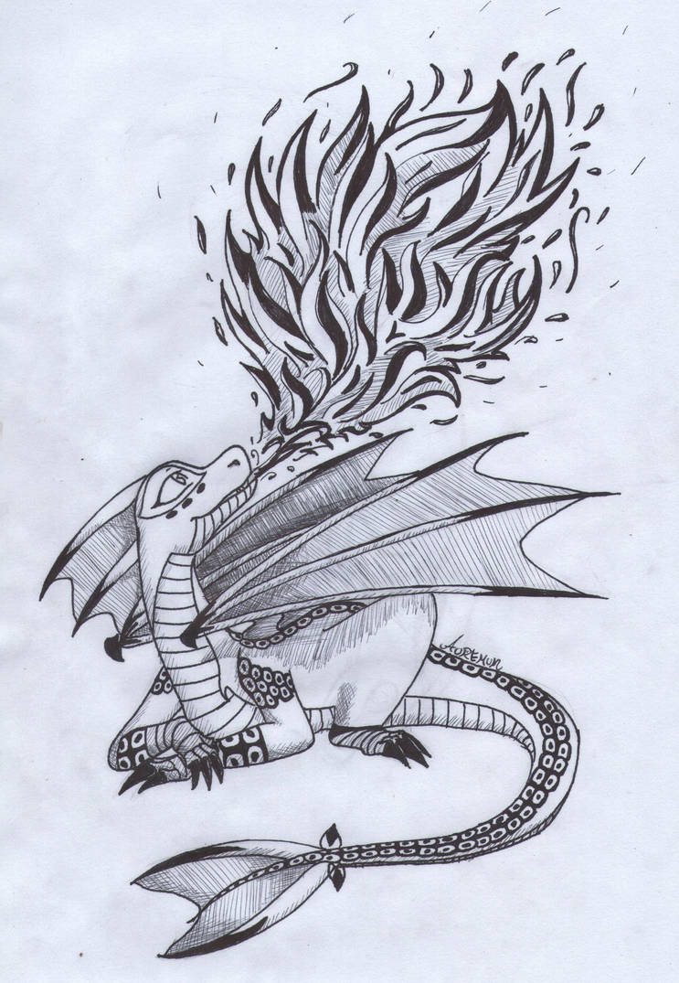 Draw Fire Lizard Fire-Breathing-Lizard by Auremun on DeviantArt