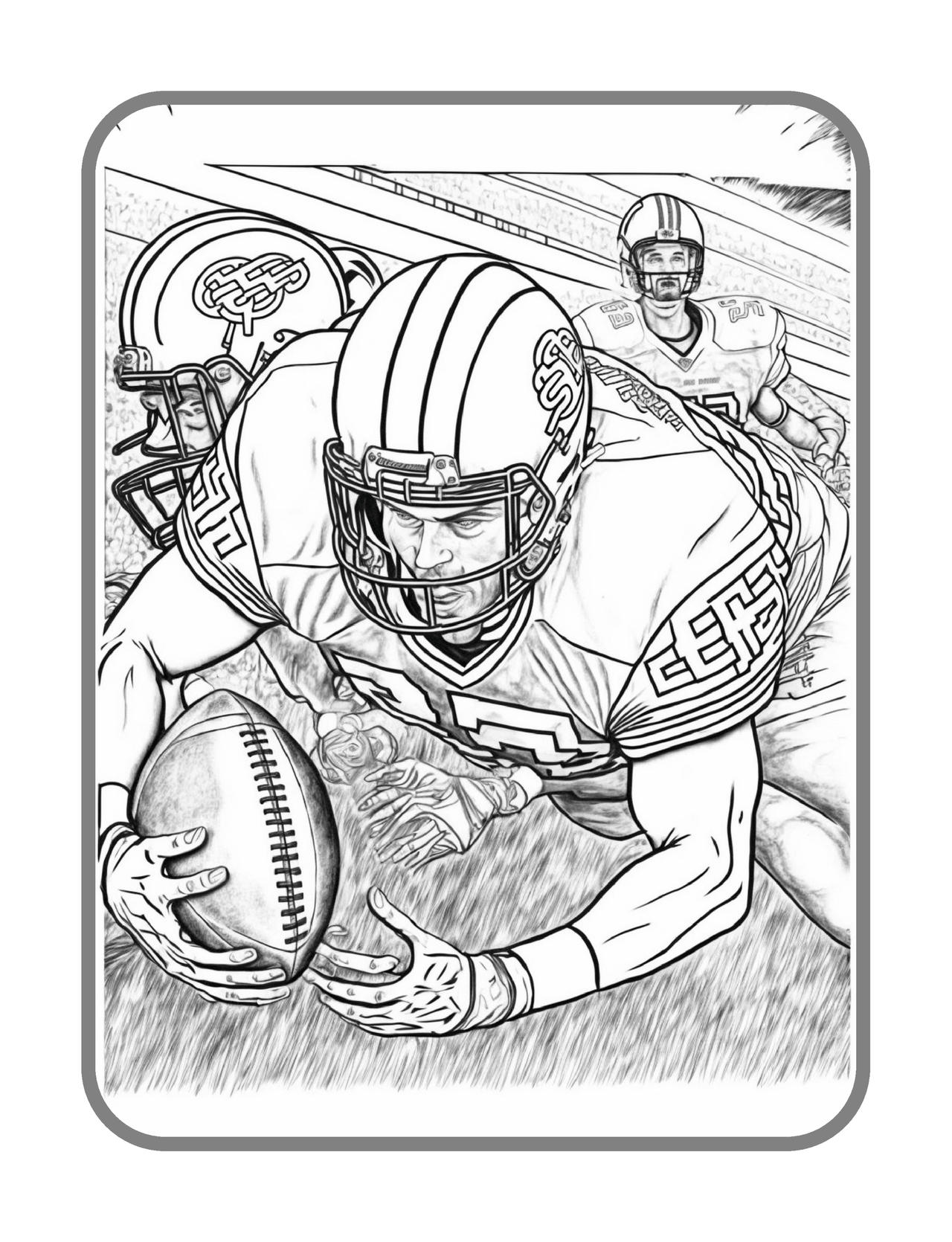 Football Coloring Book for Women Graphic by plrwithease · Creative Fabrica