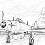 Vintage military aircraft Coloring Pages