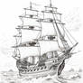 Pirate ships Coloring Pages in Premium Quality