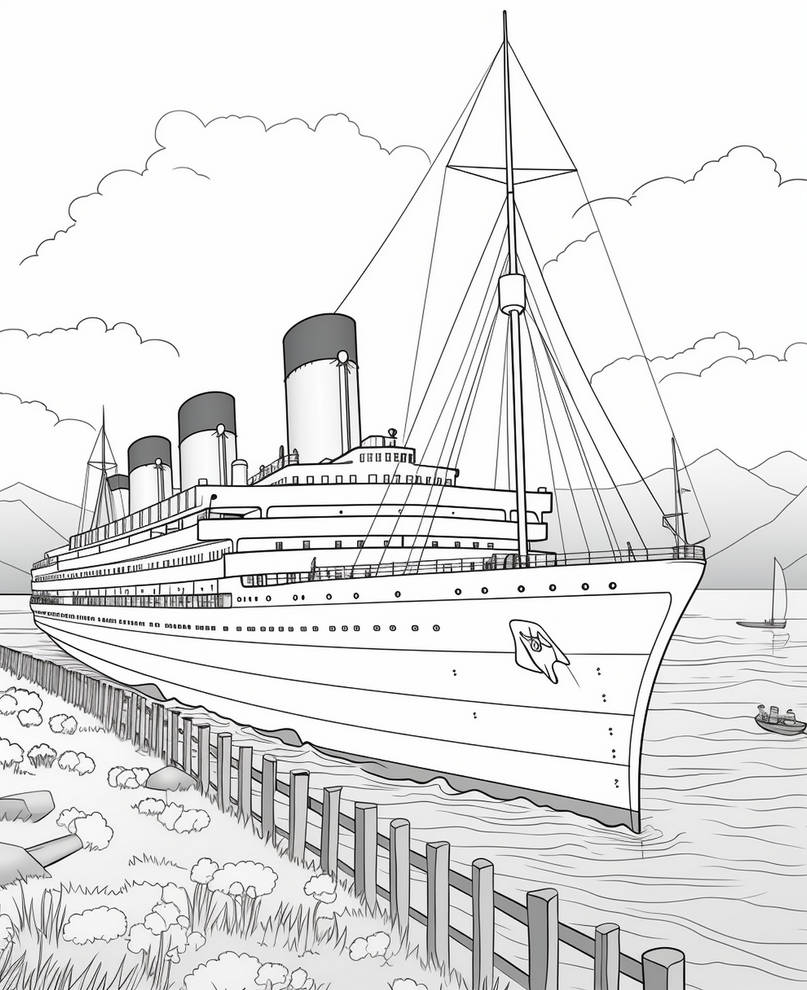 Steamboats Coloring Pages in Premium Quality by ColoringBooksArt on ...