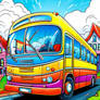Buses Coloring Pages in Premium Quality