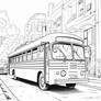 Buses Coloring Pages in Premium Quality
