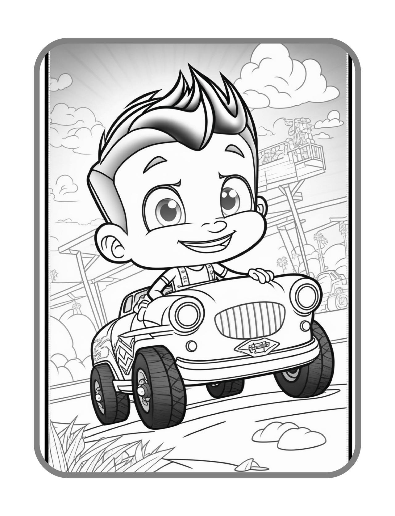 Cars And Vehicles Coloring Books For Boys: 46 Unique Coloring Pages, Cool  Cars, boy coloring book, color books, and Car Lovers (Large Print /  Paperback)