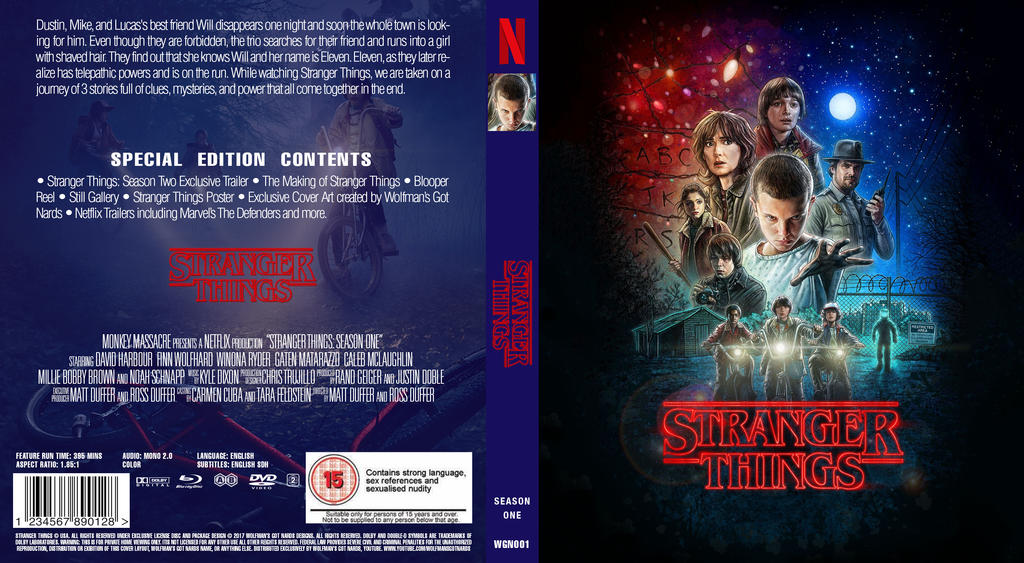 Stranger Things Season 1 Custom Blu Ray Cover By