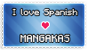 Spanish Mangakas Love Stamp