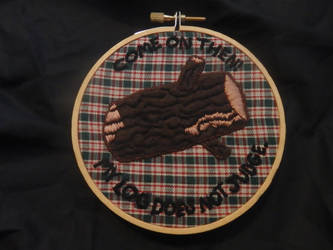 Log Lady - Embroidery Piece