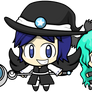 Miniwitch3 chibis: Mini and Megumi