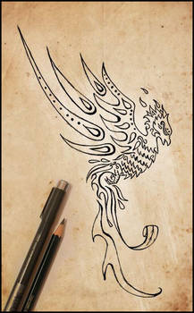 phoenix tattoo design