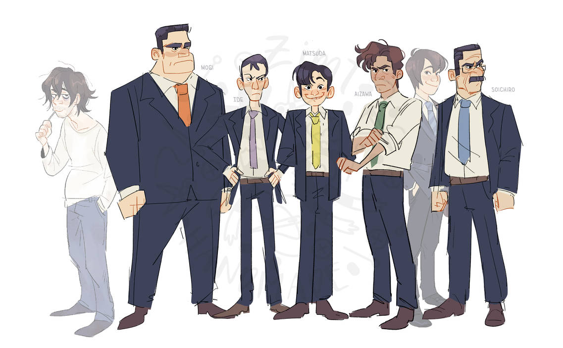 Death Note redesign - Japanese Task Force by ZimtHandmade on DeviantArt