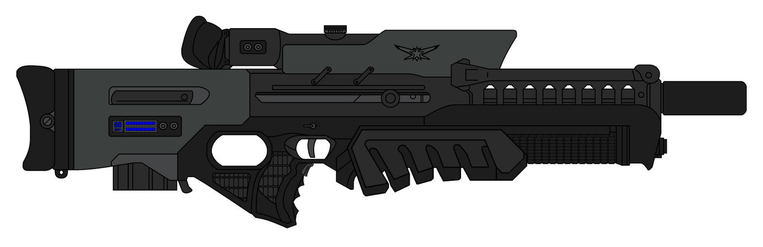 Tech Rifles Deviantart M75R Pulse Sniper Rifle by ShawnPleil on DeviantArt