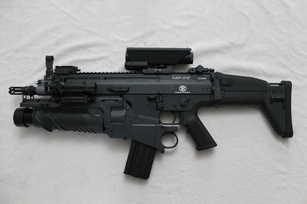 Skeletonized Scar Rifle SCAR by ShawnPleil on DeviantArt