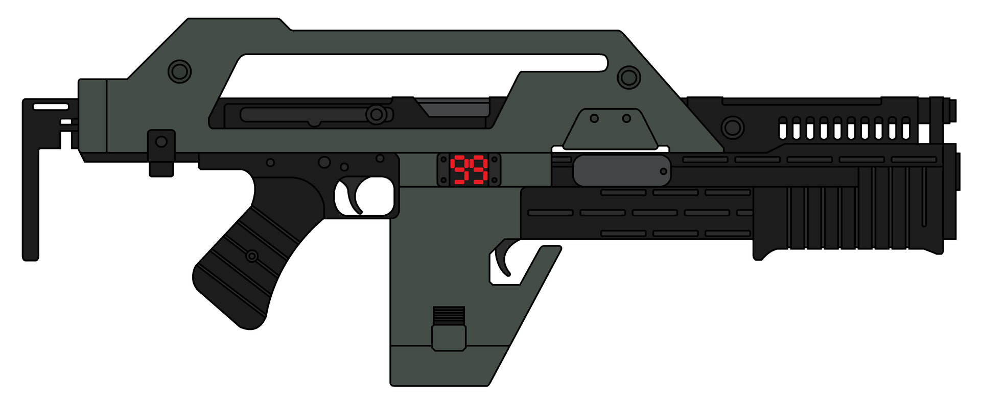 Pulse Rifle Step File M41A Pulse Rifle by ShawnPleil on DeviantArt