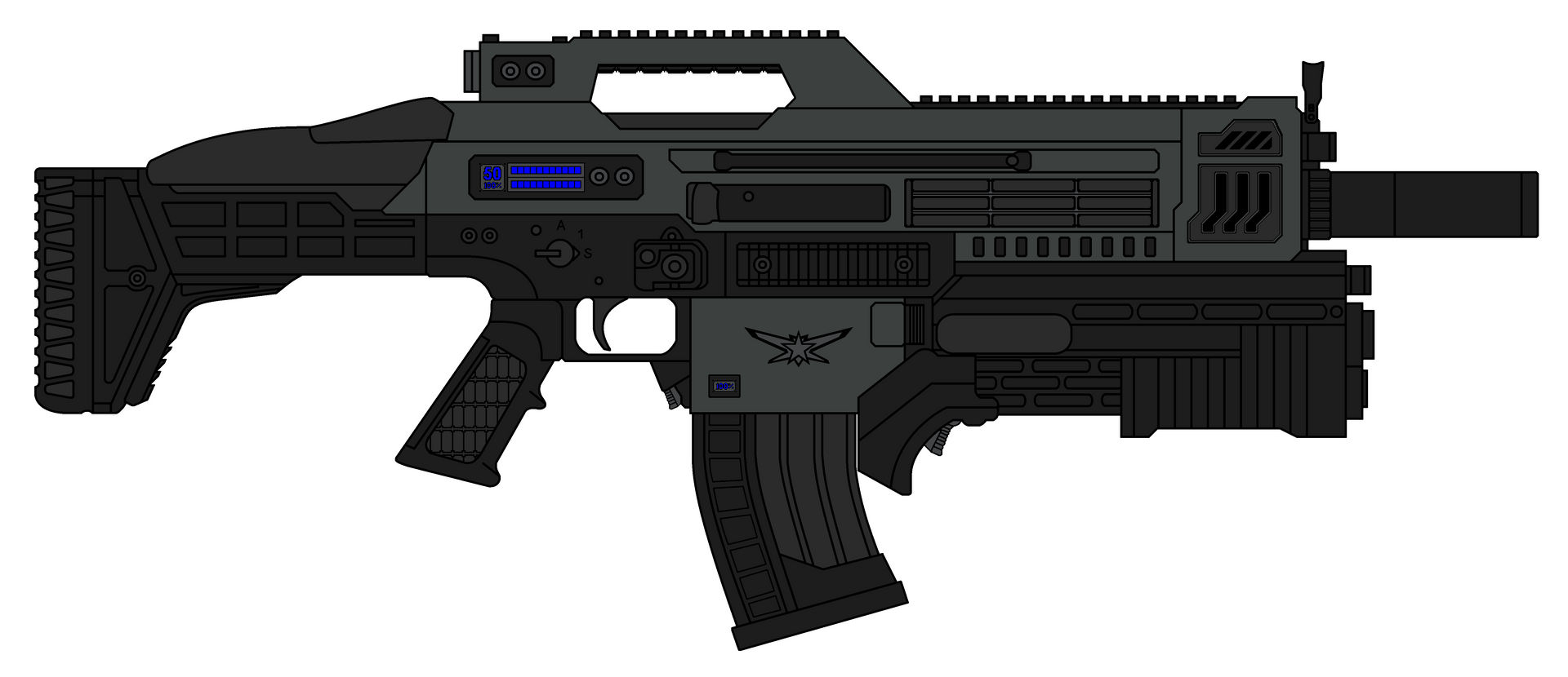 Tech Rifles Deviantart RS75 Accelerator Rifle by ShawnPleil on DeviantArt