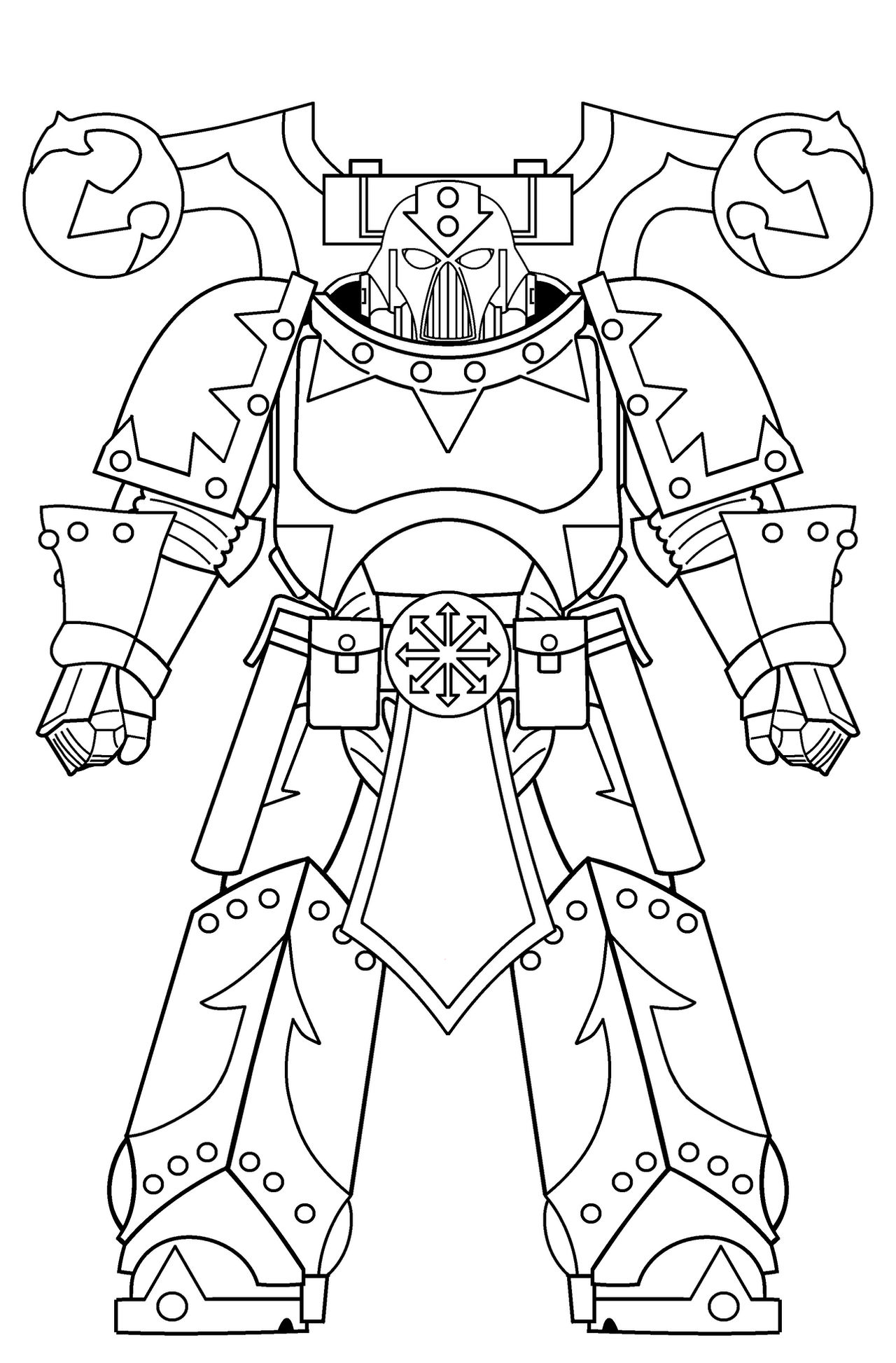 Chaos Space Marine Template 7 by ShawnPleil on DeviantArt