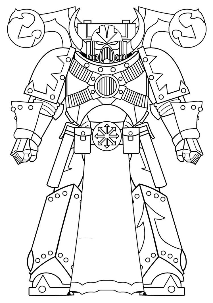 Chaos Space Marine Template 12 by ShawnPleil on DeviantArt