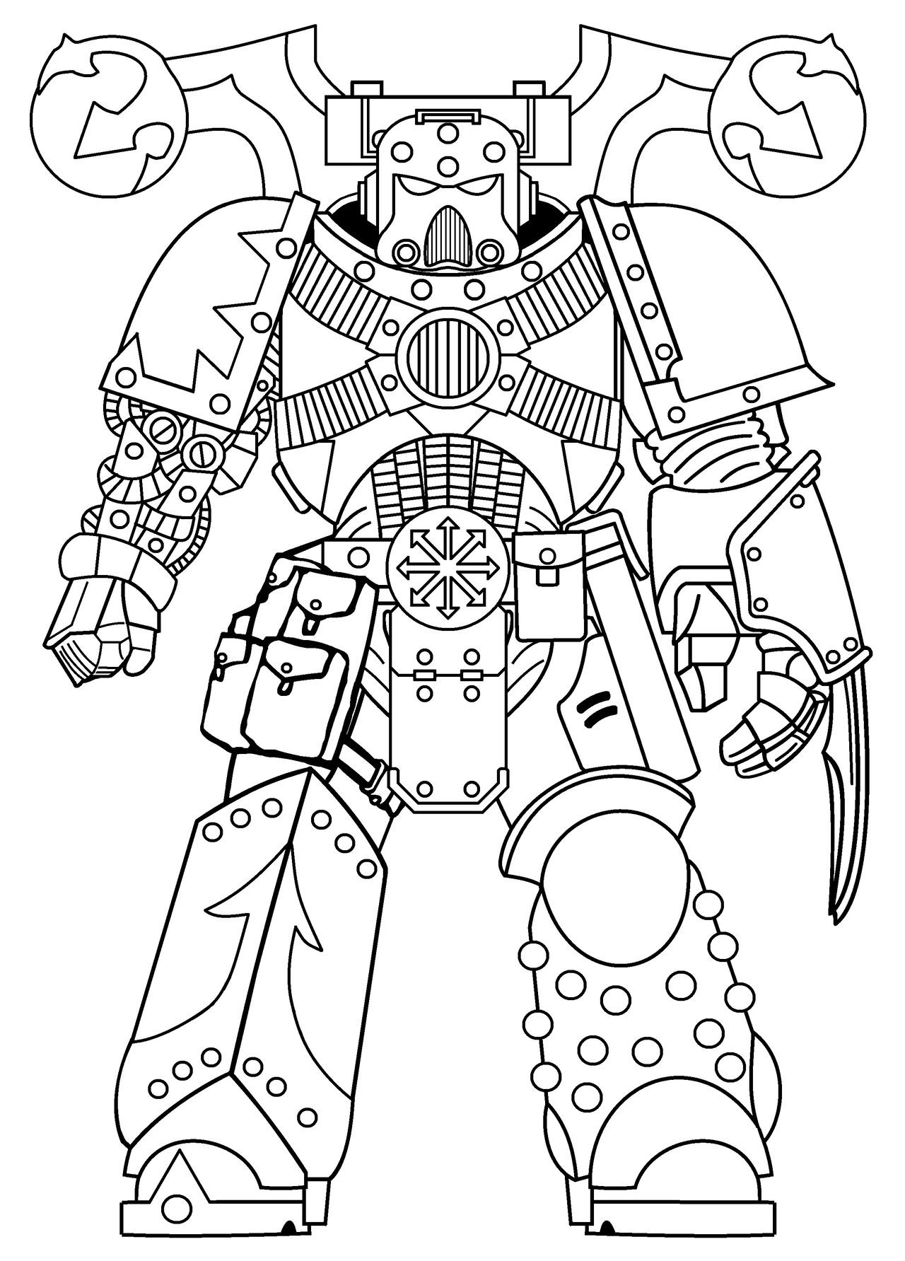 Chaos Space Marine Template 15 by ShawnPleil on DeviantArt