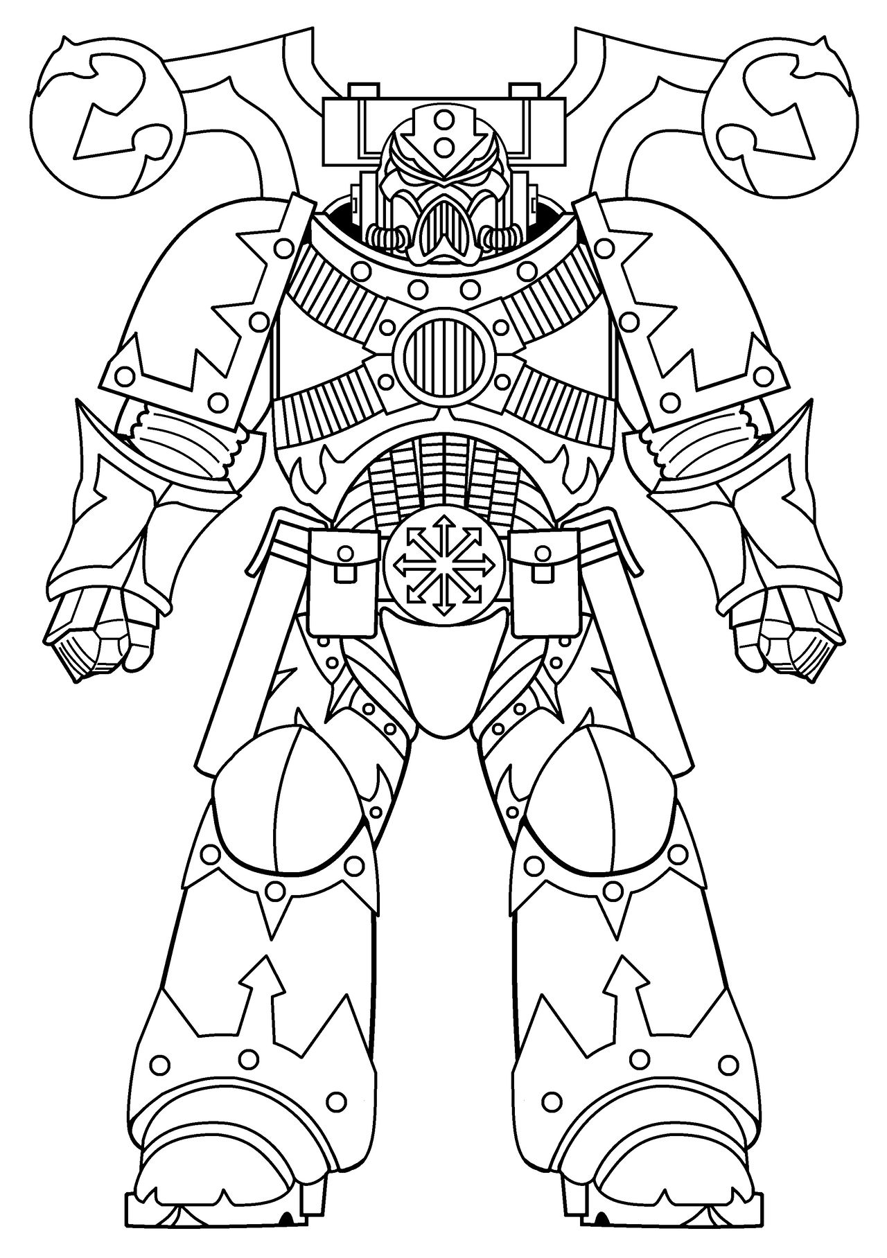 Chaos Space Marine Template 18 by ShawnPleil on DeviantArt
