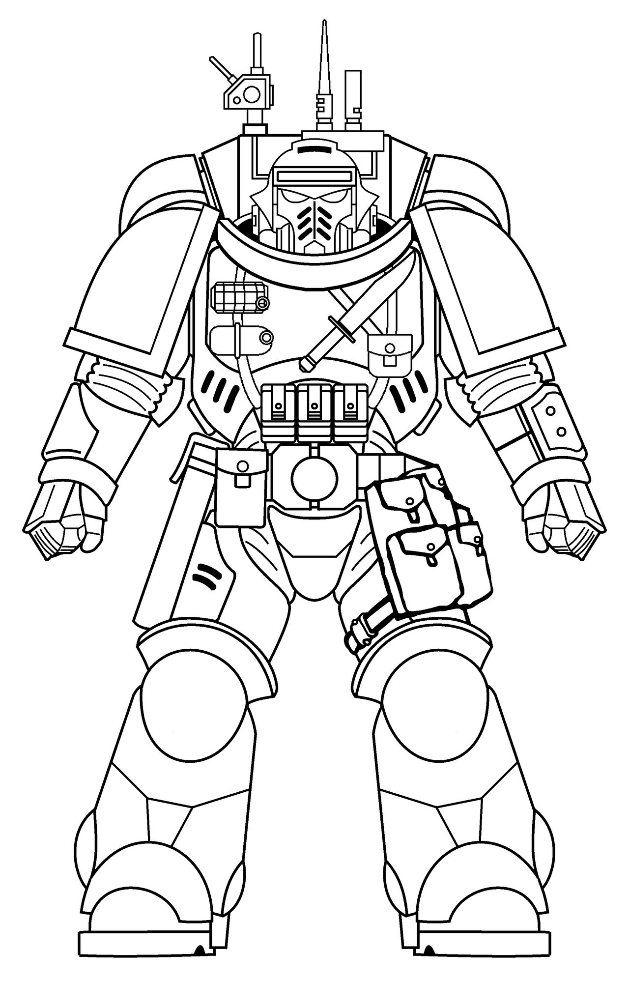 Primaris Space Marine Template 15 by ShawnPleil on DeviantArt