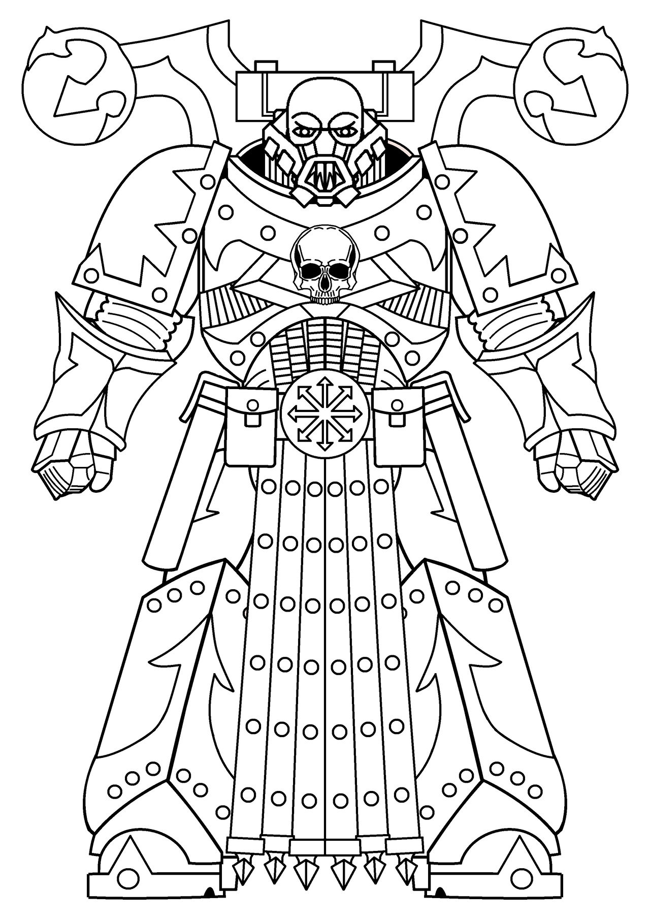 Chaos Space Marine Template 20 by ShawnPleil on DeviantArt