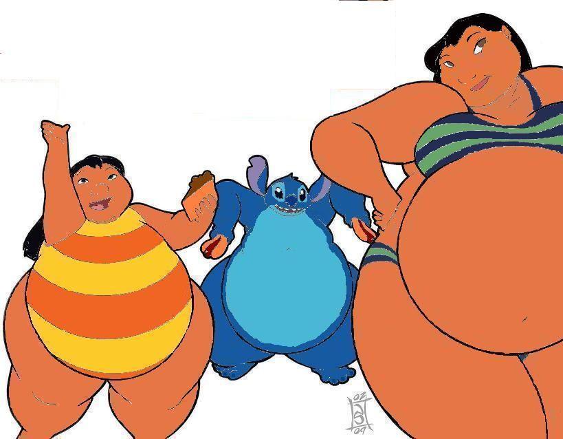 Seriojainc's Fat Lilo, Stitch and Nani