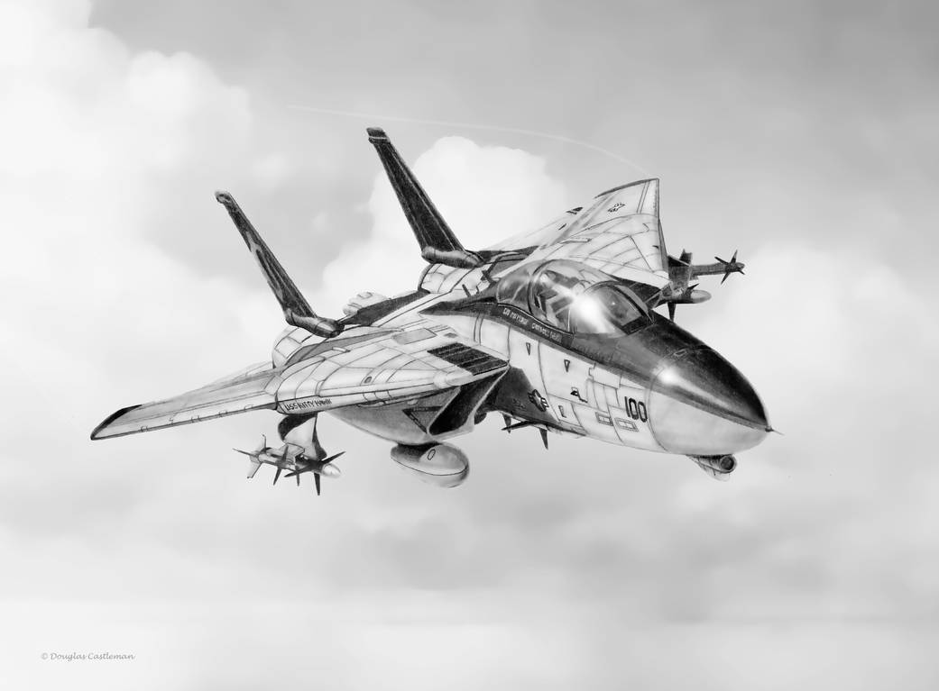 Grumman F-14 Tomcat Drawing by DouglasCastleman on DeviantArt