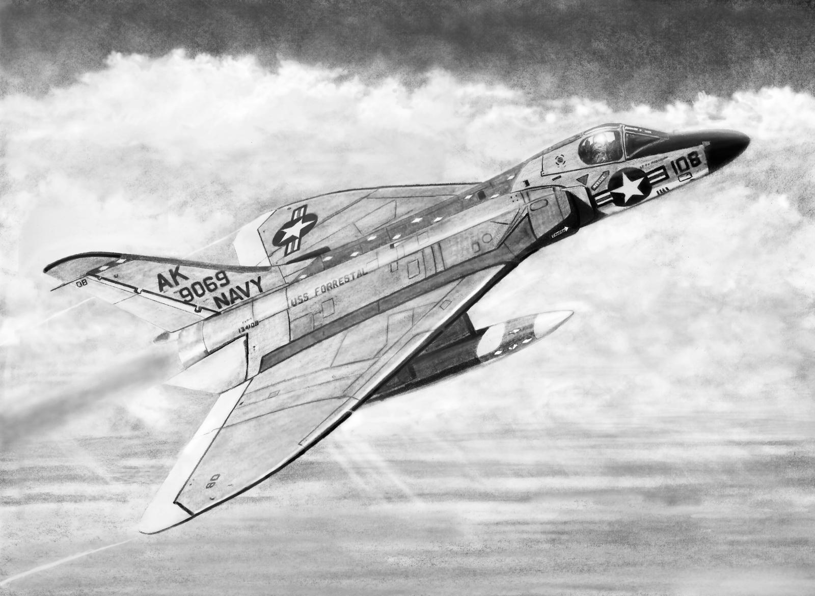 F4d Douglas F4D Skyray drawing by DouglasCastleman on DeviantArt