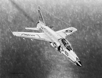 Grumman F11F Tiger Drawing