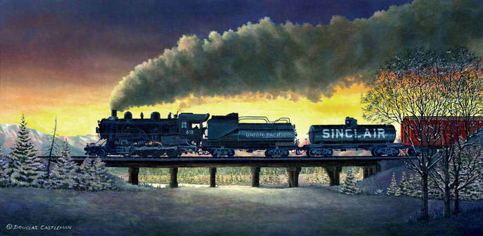 Locomotive In Winter