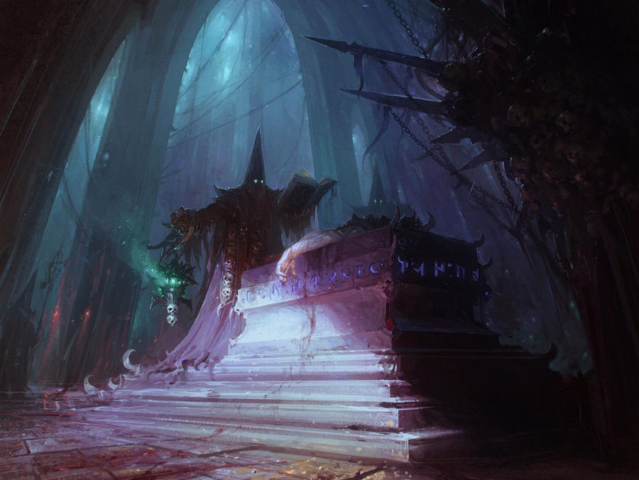Necromancer Ritual Room room necromancer by PabloQ on DeviantArt