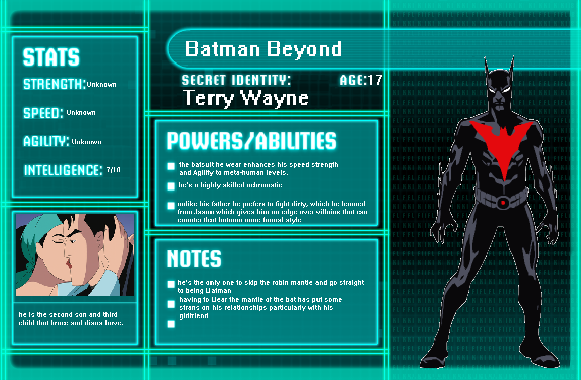 Batman beyond bio-card by mrheroprimes on DeviantArt
