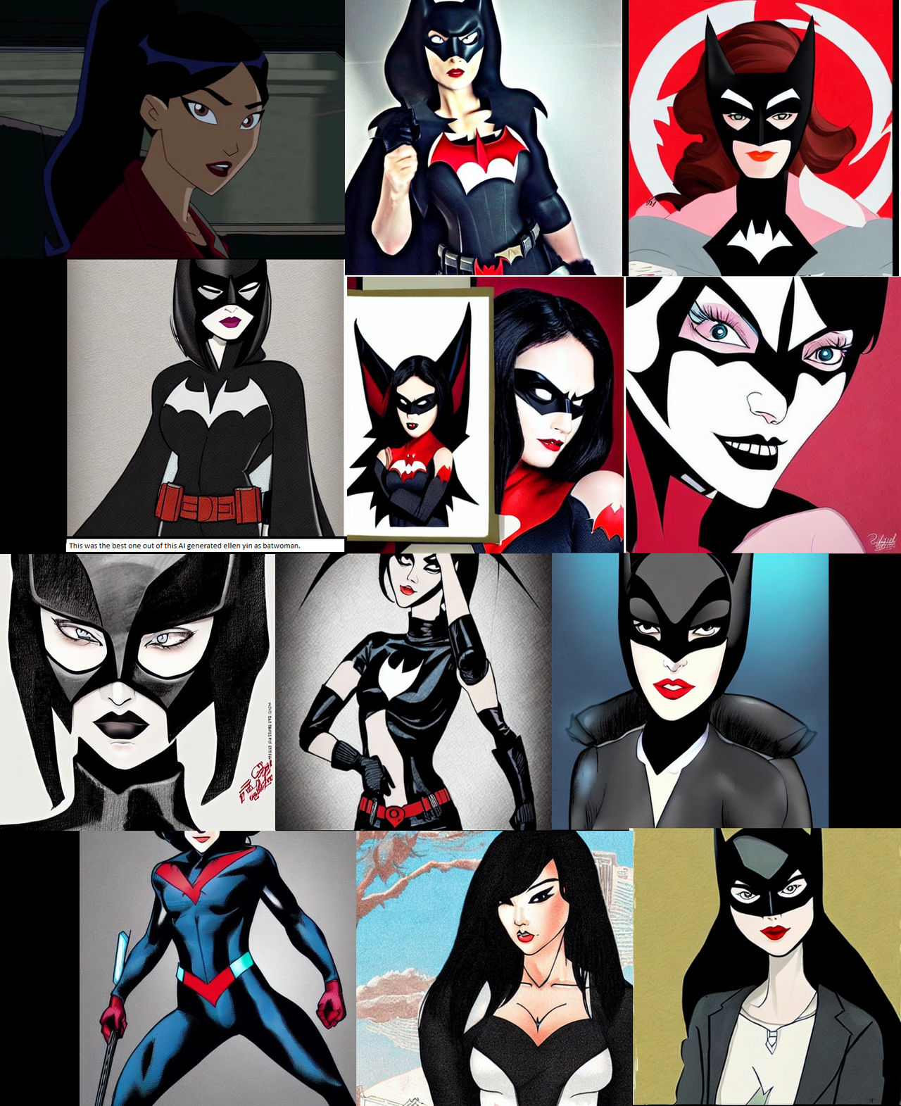 ai generated Batwoman/Ellen yin by mrheroprimes on DeviantArt