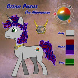 Orion Paxus Reference Sheet