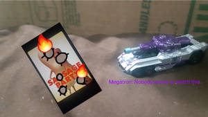 Megatron shoots the Bargain Bin movie.