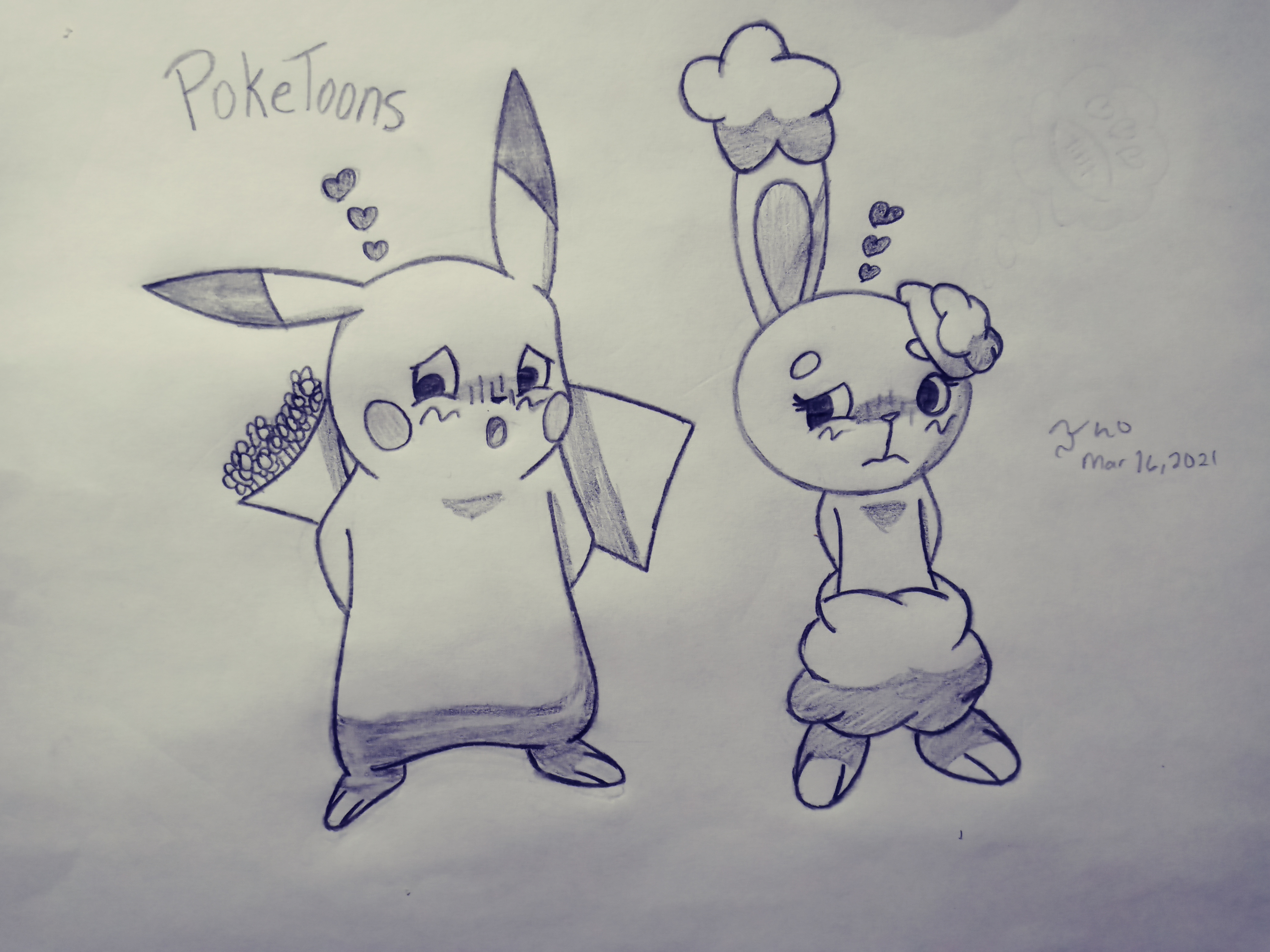 PokeToons- Pikachu and Buneary's Unspoken Love