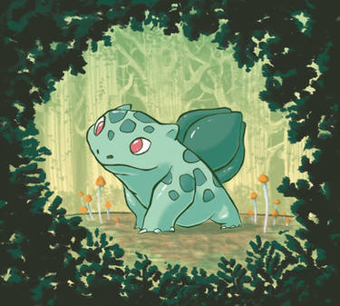 Bulbasaur in the forest