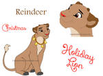 Holiday Lion: Christmas: Reindeer