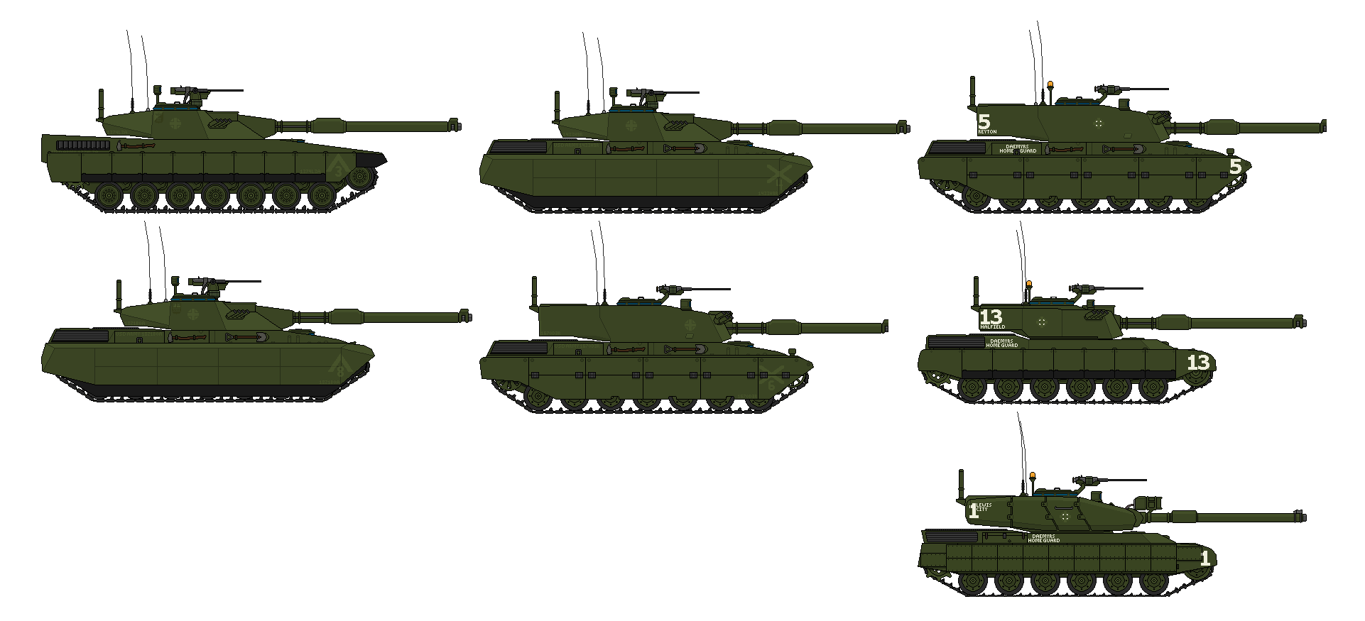 Tanks in Unified States Service