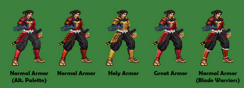 Samanosuke Akechi (Onimusha Warlords) Armors by TeenTsuyoi