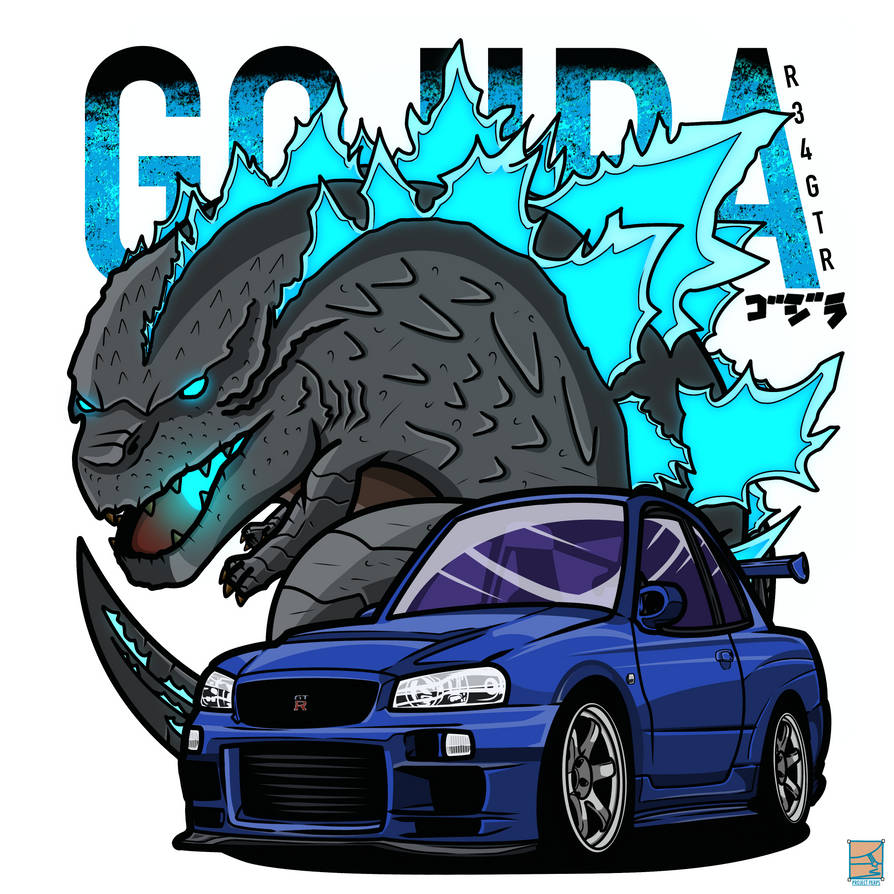 R34 GTR X GODZILLA By ProjectPerps On DeviantArt r34-gtr-x-godzilla-by-projectperps-on-deviantart