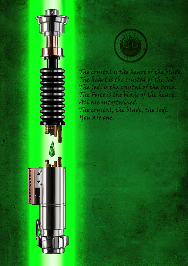 Lightsaber mantra Luke skywalker